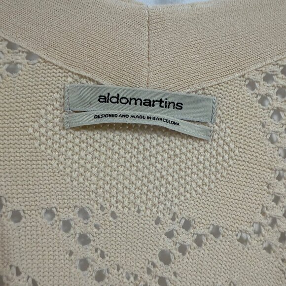 Aldo Martins Cream Lace Long Cardigan U.S. Size 6 - Picture 3 of 7